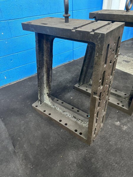 1 SET OF 10&quot; X 37&quot; HIGH  SLOTTED ANGLE PLATES  STOCK #77110