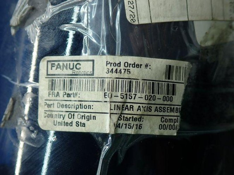 Fanuc Robotic Linear Axis Assembly - Eo-5157-020-000