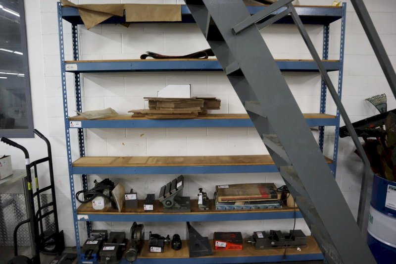 Metal Adjustable 6 Shelf Tear Drop Style Rack Unit ***Contents Not Included***- Auction Item