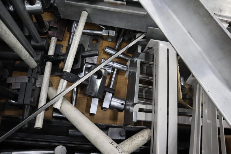 Manual Front Guage Stops, Arms and Fingers in Crate- Auction Item