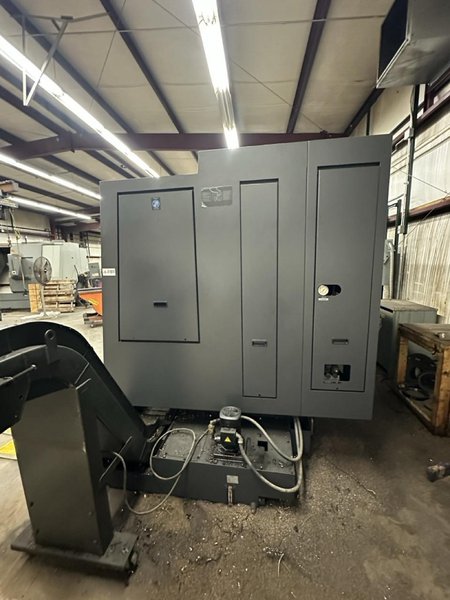 Hwacheon Hi-Tech 550B CNC Lathe, 2013 – 18″ Chuck, Tailstock, Chip Conveyor, Tool Presetter