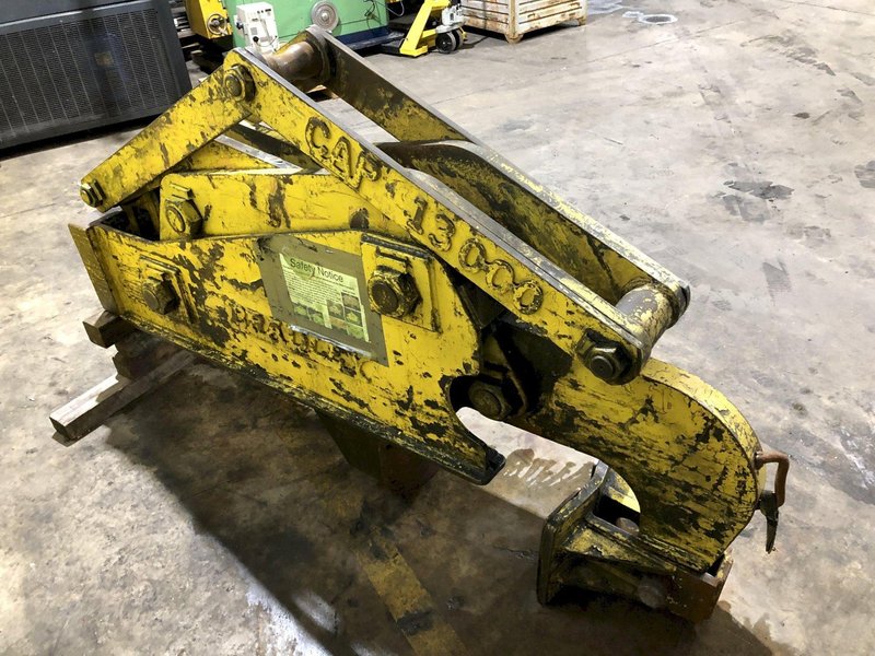 13,000 LB 6.5 TON BRADLEY SINGLE RIM VERTICAL COIL LIFTING TONG SCISSOR TYPE COIL LIFT: STOCK #15817