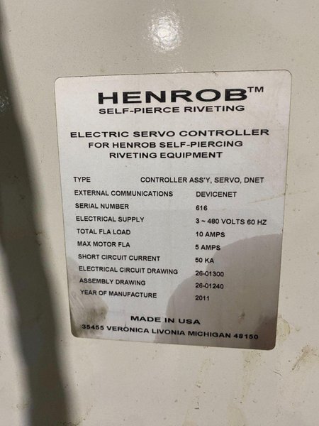 ATLAS COPCO HENROB 19865-1138 Self Piercing Riveter PARTS ONLY