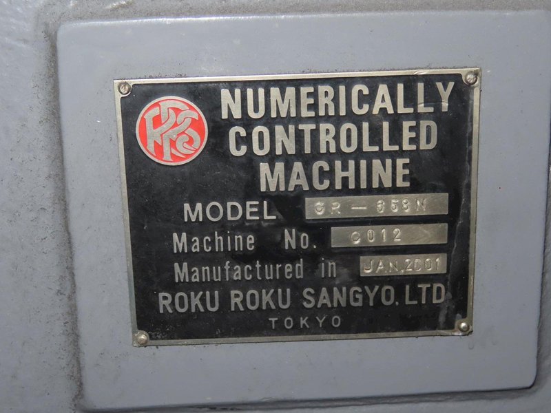 Roku-Roku GR-658N CNC Graphite Machining Center, Fanuc 16i-M, 32K RPM, HSK Taper, Dust Collector