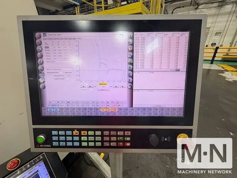 950 TON 362 OZ MILACRON MODEL MPS-950 INJECTION MOLDING MACHINE MFG 2017