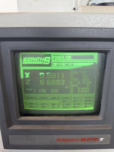 20&quot; X 40&quot; BRIDGEPORT ROMI EZ-PATH SD CNC LATHE. STOCK # 0550625