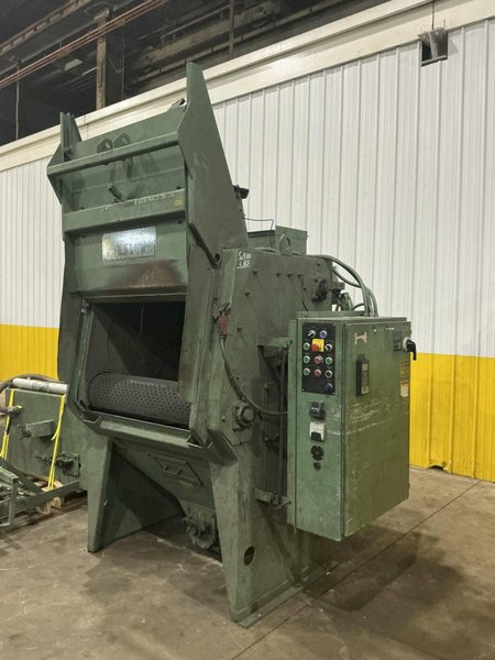 6 CU FT GOFF MODEL #6BB RUBBER BELT TUMBLE TYPE BLAST MACHINE W/ DUST COLLECTOR: YOBRO #25939