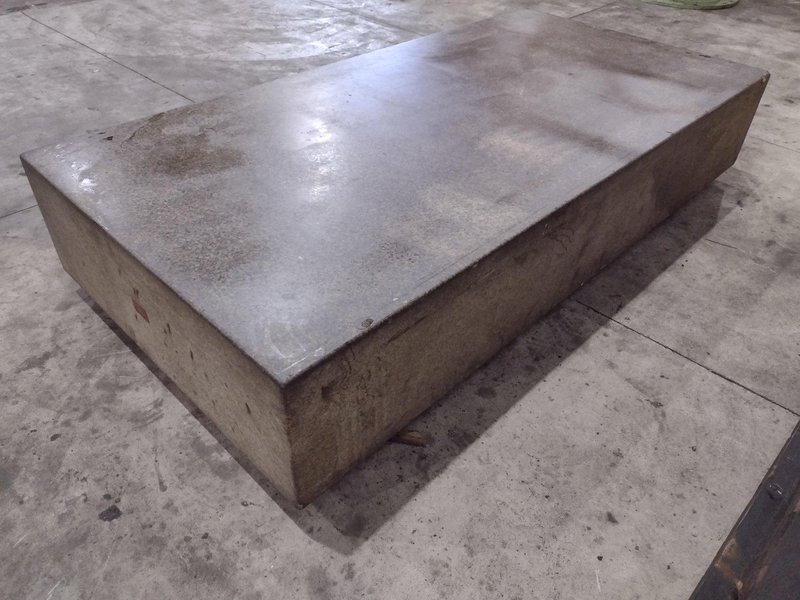 96" X 48" X 16" HERMAN GRANITE SURFACE PLATE W/ STAND: STOCK #23472