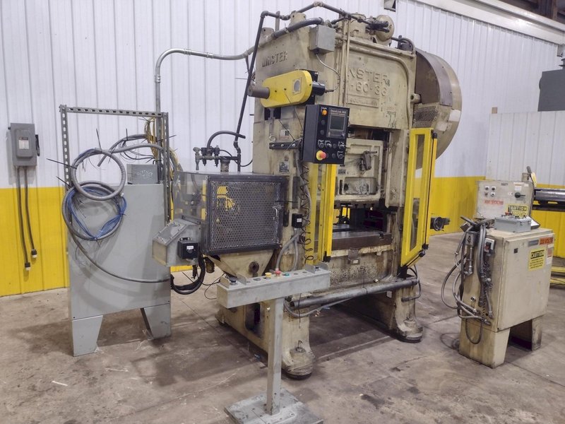 60 TON MINSTER MODEL #P2-60-36 PIECEMAKER SSDC STAMPING PRESS, 3" STROKE &amp; 100/300 SPM: YOBRO #25761