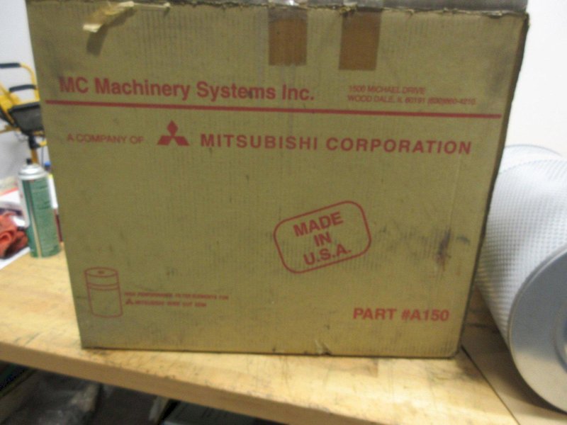 Mitsubishi Wire EDM Filtration Canisters, Part #A150, (2 pcs) ***New In Box** 12" Dia x 20"H- Auction Item