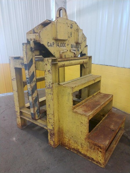 14,000 LB 7 TON X 26&quot; TO 60&quot; X 72&quot; OD BRADLEY MOTORIZED COIL GRAB: STOCK 13233