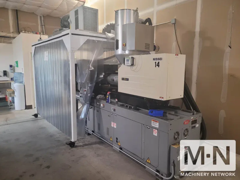 121 TON 3 OZ NISSEI MODEL NEX110-9E INJECTION MOLDING MACHINE MFG 2007