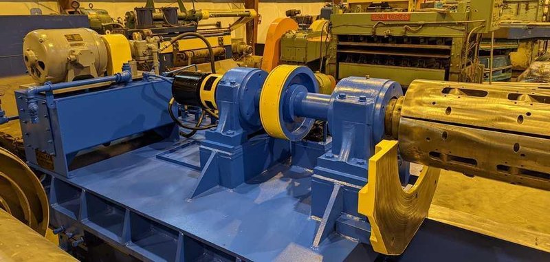 32" x 5.00" x 10,000# Stamco Slitting Line STOCK#3221