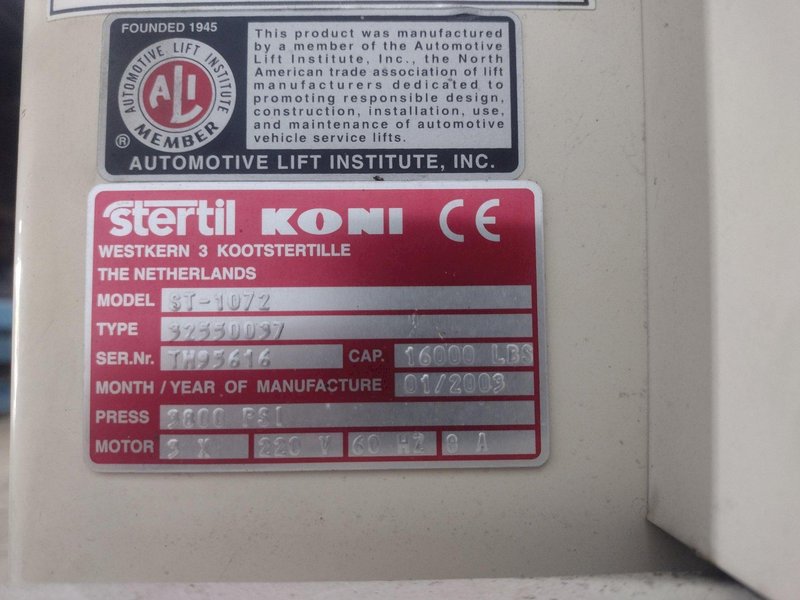 16,000 LBS STERTIL-KONI HEAVY DUTY MOBILE COLUMN LIFT JACK: STOCK #21800