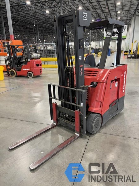 2021 - 3,000 LB. RAYMOND MODEL 415-C30TF STAND-UP ELECTRIC FORKLIFT
