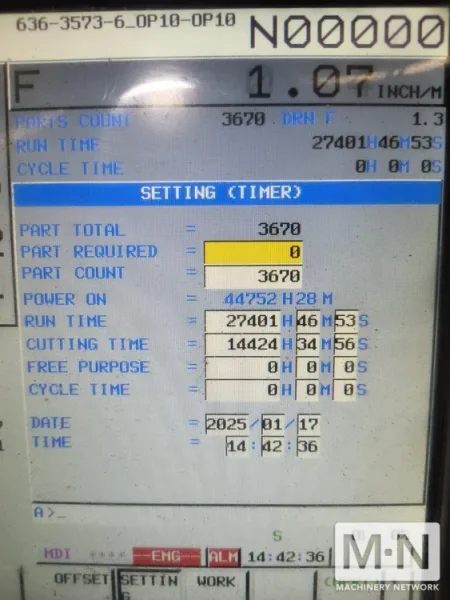 Awea Yama Seiki FCV-620 CNC 4+1 Universal Machining Center, 2017