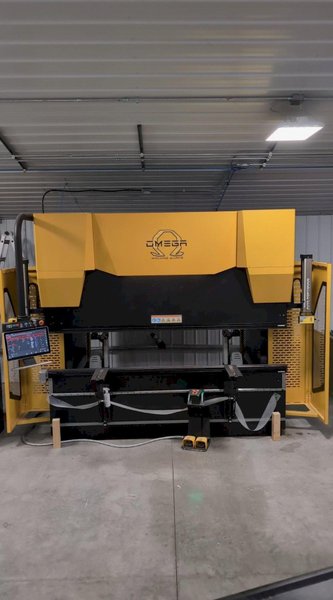 160 Ton x 10′ Omega PRCB 30160 Hydraulic Press Brake, 2022 – 6 Axis Back Gauge, Willa Crowning, Auto Positioning Safety System