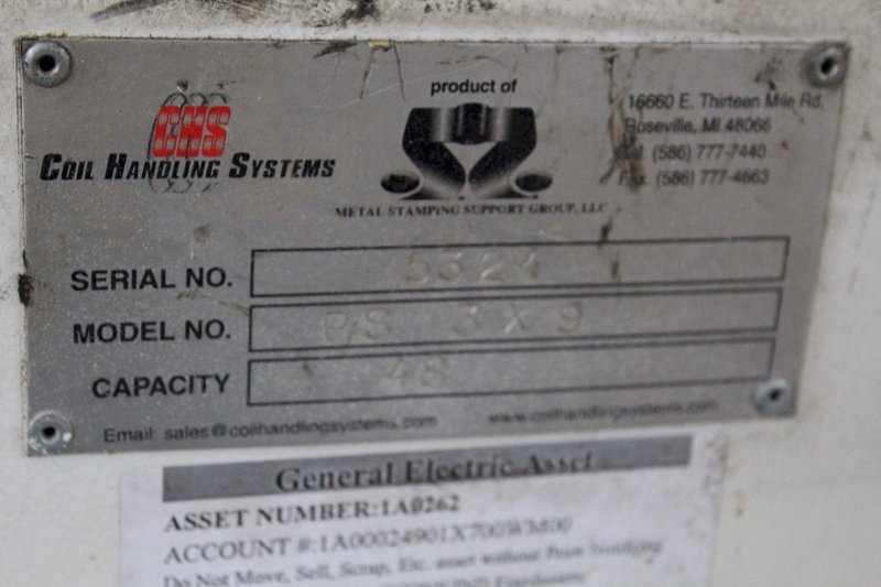 48' COIL HANDLING SYSTEMS STRAIGHTENER: STOCK #67553