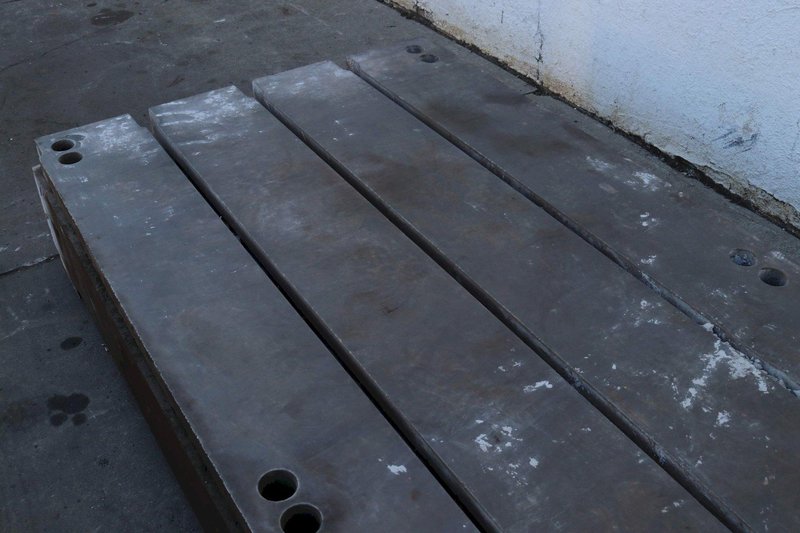 144&#039; X 48&#039; WIDE X 12-1/2&#039; THICK T SLOTTED FLOOR PLATE; STOCK #73254