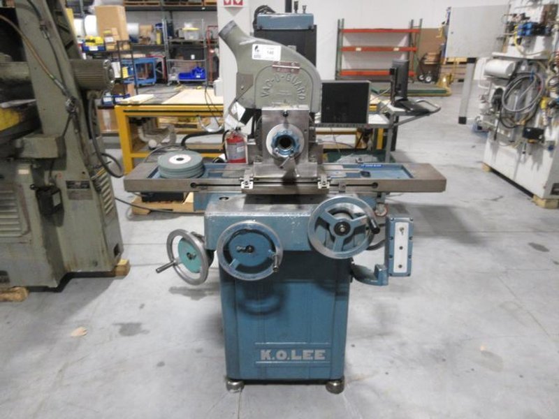 KO LEE S618 Manual Surface Grinder with Vacu-Guard Shield and Custom Spin Fixture- Auction Item