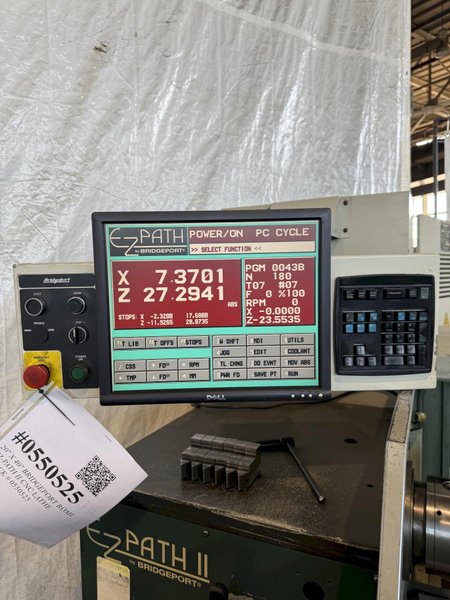 20&quot; X 40&quot; BRIDGEPORT ROMI EZ-PATH II CNC LATHE. STOCK # 0550525