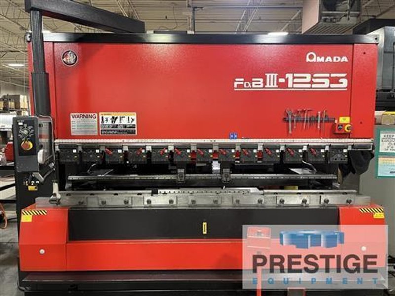 138 Ton Amada 7-Axis FBD-III-1253 NT Hydraulic Upacting CNC Press Brake