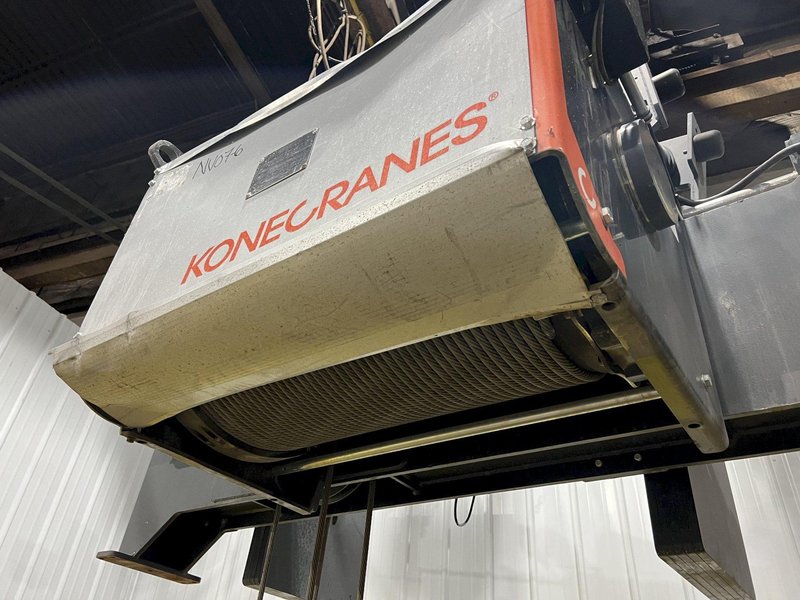 17.5 TON (2014) KONE-CRANES MODEL #CXT60410160P75GGN0S SINGLE GIRDER OVERHEAD CRANE HOIST &amp; TROLLEY: STOCK #18633