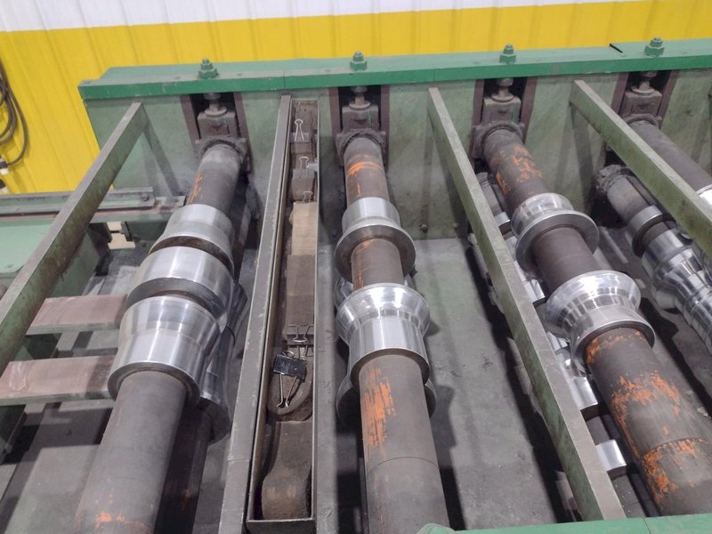 36" HI-RIB AG PANEL LINE: 14 STAND BRADBURY MODEL M2.548-14 ROLLFORMER &amp; AIRAM CUTOFF PRESS: YOBRO #26013