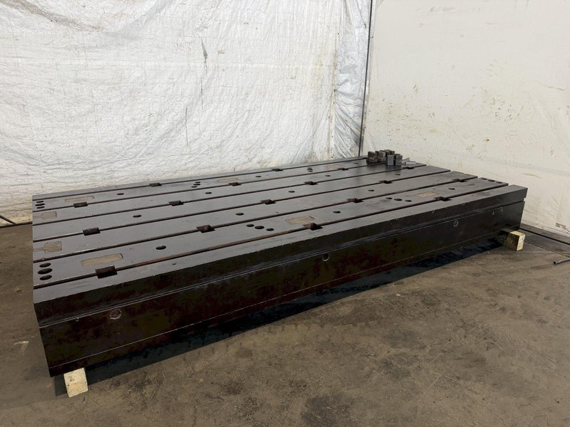72" X 144" X 15" T-SLOTTED FLOOR PLATE. STOCK # 0114526