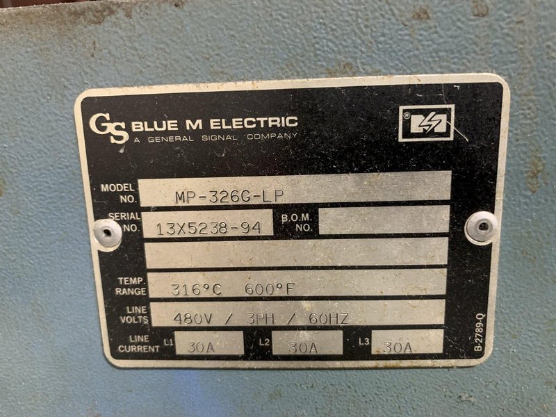 Blue M 326 Batch Oven