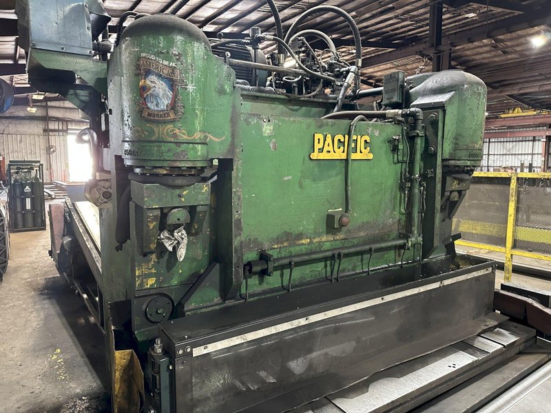 6' X 3/4" PACIFIC HYDRAULIC PLATE SHEAR: STOCK #23760