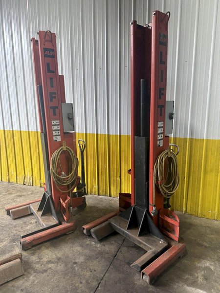 (4) 18,000 LB ALM MODEL #WE-18-4 HEAVY DUTY ELECTRIC MOBILE COLUMN LIFT JACKS: STOCK #18439