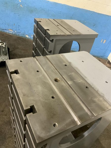 1 PAIR OF 48" X 24" GIDDING &amp; LEWIS T-SLOTTED ANGLE PLATES: STOCK #80896