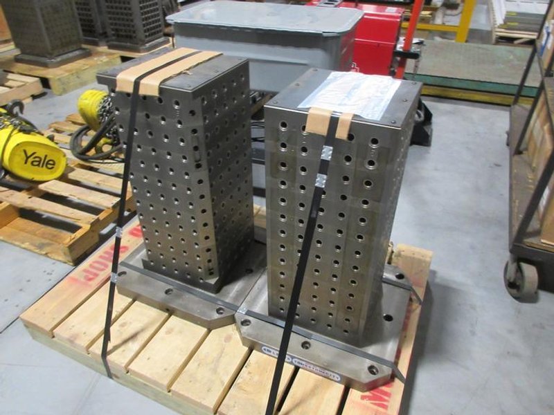 Tombstone City 500mm Square Tombstone with Hole Grid (2pcs), 11.81" Width Column 29.62" Height- Auction Item