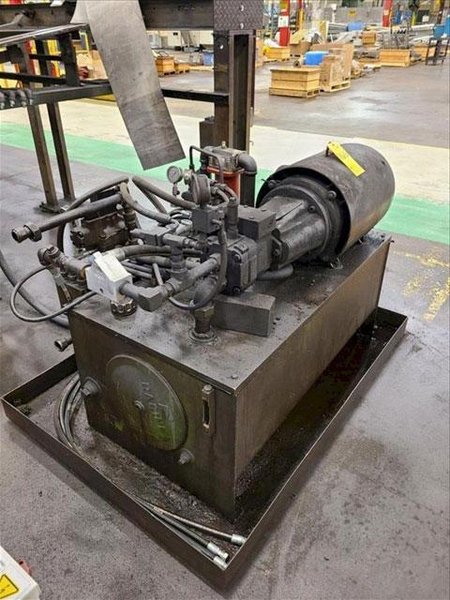 50,000 LB 22 m/Ton VAUGHN SINGLE CHAIN 2 DIE ROD/BAR DRAW BENCH  (13803)