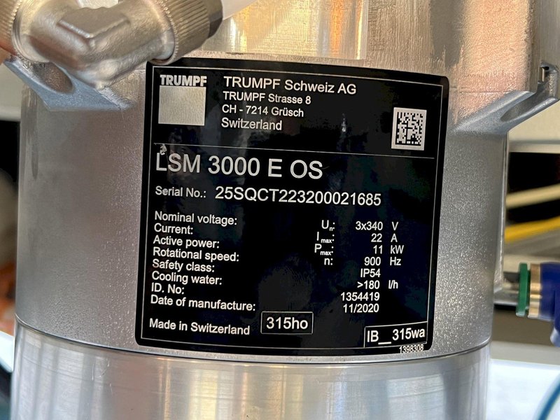 8000 WATT TRUMPF TRU-FLOW 8000 CO2 LASER POWER SOURCE: STOCK #16830