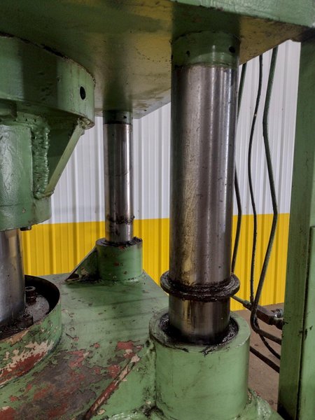 125 TON RODGERS MODEL MD125-2629A-WE 4-POST HYDRAULIC PRESS 18" STROKE: STOCK #11411