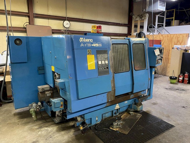 MIYANO ATS-45S CNC LATHE WITH SUB SPINDLE. STOCK # 0525422