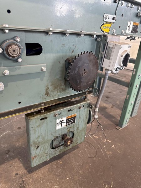 18" WIDE X 48"/60" LONG HYTROL POWERED BELT CONVEYORS. STOCK # 0640023.