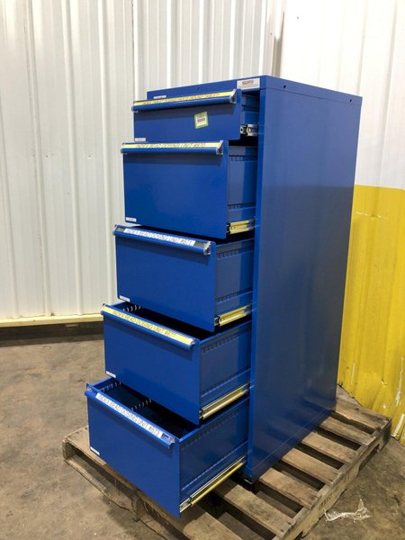 4 DRAWER EQUIPTO 22" X 28" X 59" TOOL STORAGE CABINET: STOCK #16626