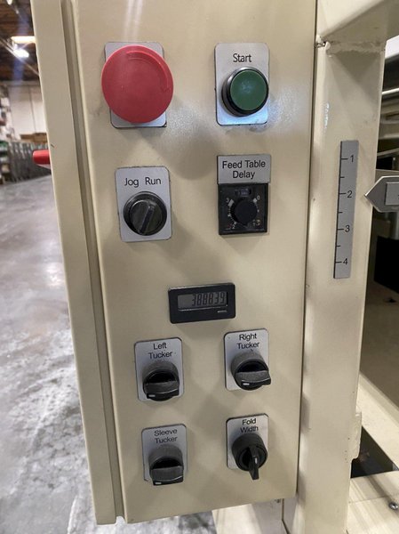 NEDCO E‑Z Fold 2000‑S Automatic Textile Folder – 1,000/hr, Bagging + Heat Seal, OEM Verified