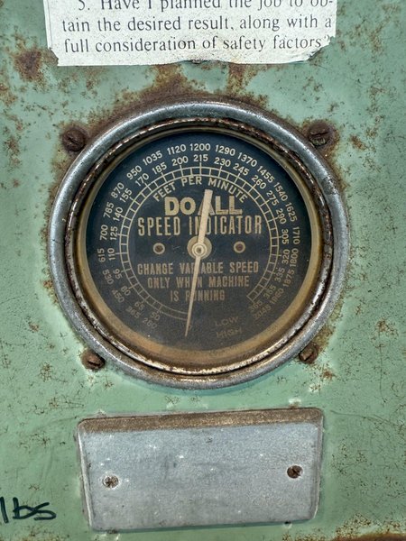26&quot; DOALL V-26 VERTICAL BANDSAW. STOCK #1000125