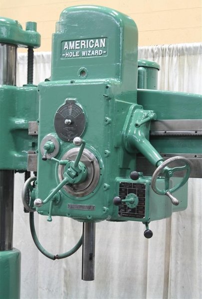 4&#039; X 9&#039; AMERICAN HOLE WIZARD RADIAL ARM DRILL: STOCK #62917