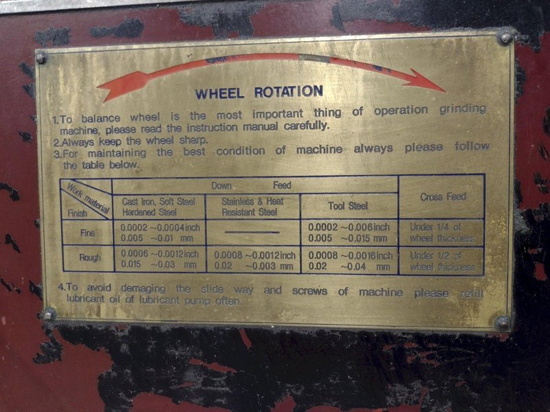 20&quot; X 40&quot; ACER MODEL #AGS-2040AHD 3 AXIS AUTOMATIC HORIZONTAL SURFACE GRINDER: STOCK #19823