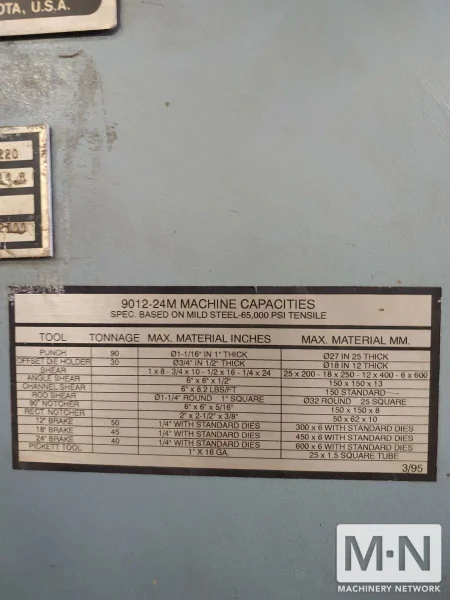 1989 SCOTCHMAN 9012 IRONWORKER
