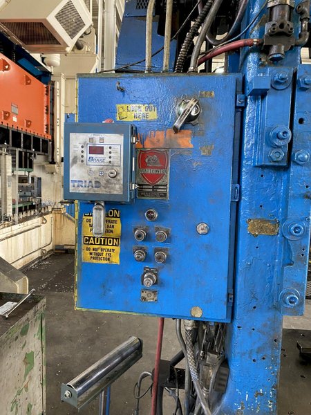 90 TON CLEVELAND 50D-48 STRAIGHT SIDE PUNCH PRESS. ..STOCK # 0630222