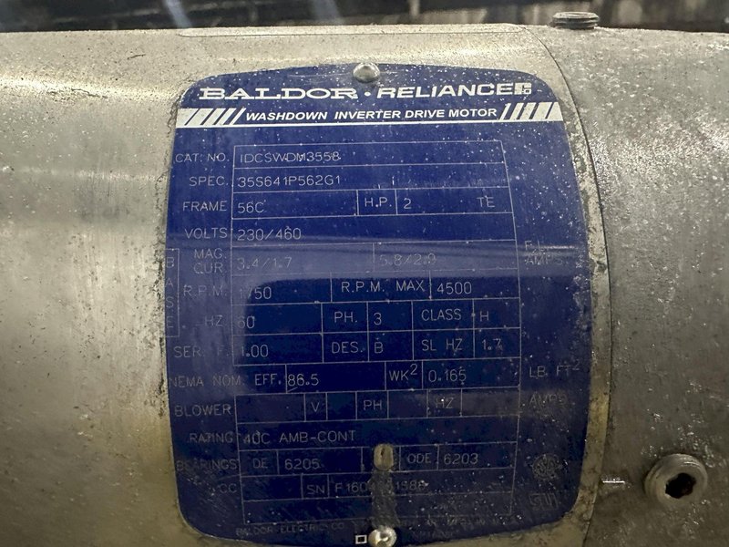 50 GALLON X 2 HP FELDMEIER STAINLESS STEEL HEATED TANK WITH AGITATION: STOCK #22121