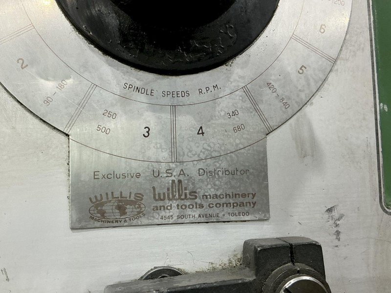 3' X 9" WILLIS BERGO BERGONZI MODEL #FS870 RADIAL ARM DRILL: YOBRO #25326
