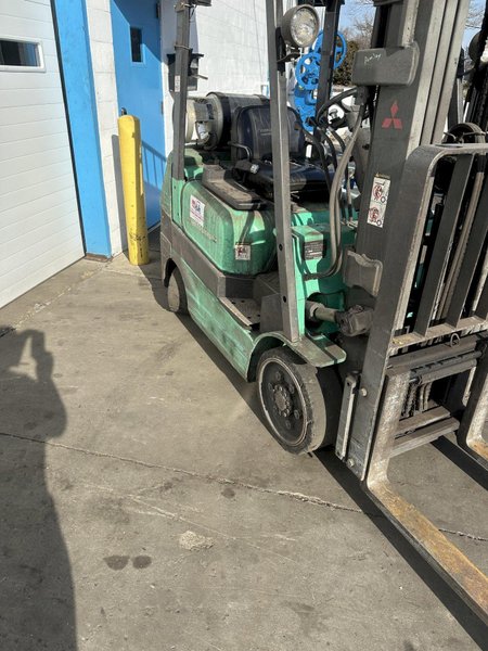 5000 LB MITSUBISHI LP FAS CHUSHION TIRE FORKLIFT: STOCK #77763