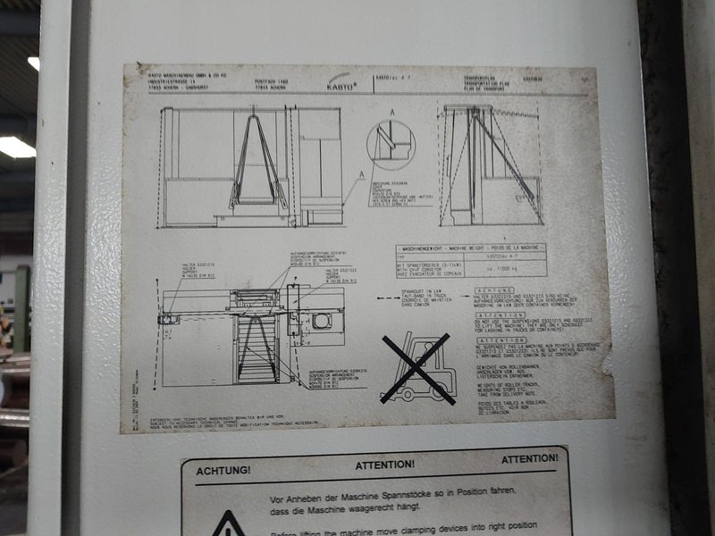 KASTO BILLET SAW TYPE KASTO TEC A7